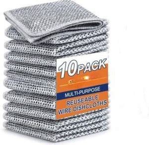 Kapture Non-Scratch Wire Dishcloth Multipurpose Wire Dishwashing Rags ...