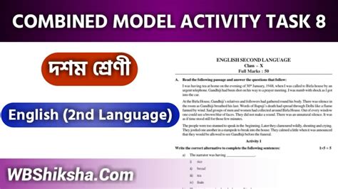 Image result for Model Activity Task Class 10 New English
