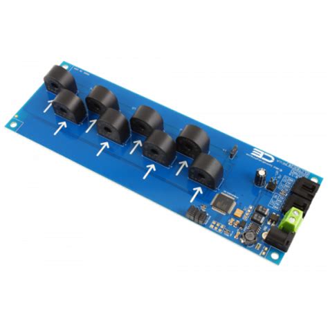 8-Channel On-Board 95% Accuracy 20-Amp AC Current Monitor with I2C ...