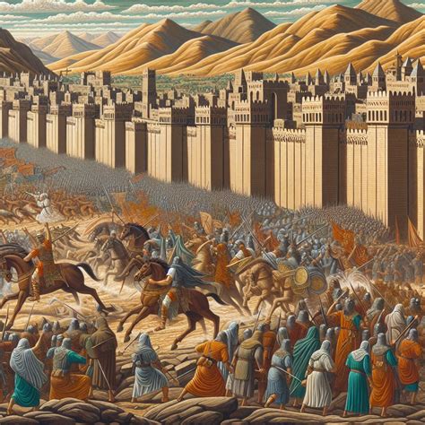Siege of Nineveh | Bible Art
