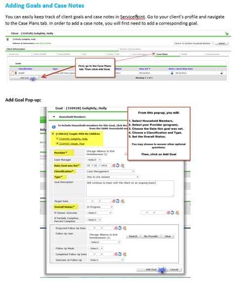 Image result for Example of Case Notes Hmis
