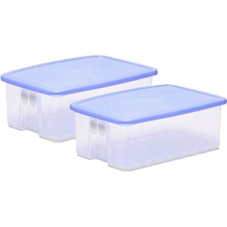 Tupperware Plastic Fruits And Vegetables Storer - 1.6 Litre, 2 Pieces ...