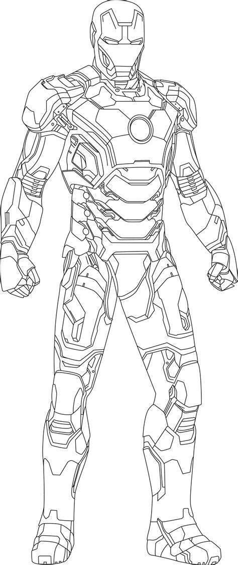 Free Printable Iron Man Coloring Pages