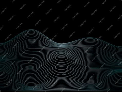 Premium Vector | Abstract blue line on black background flowing moving ...