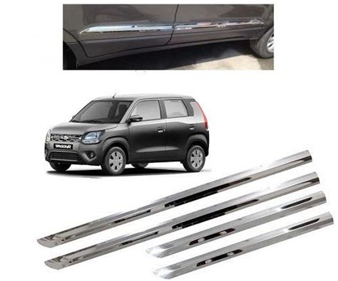 After Cars Maruti Suzuki Wagon R 2020 Car Steel Side Beading Set of– 4 ...