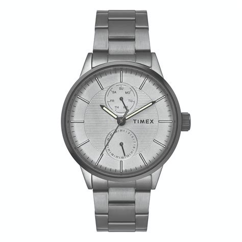 Timex Fashion Men's Grey Dial Round Case Multifunction Watch -TWEG1990 ...