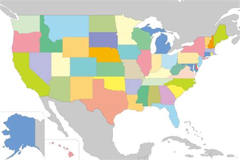 Us Map Colored 的图像结果