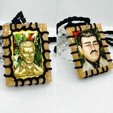 Buy Escapulario 2 en 1 Jesus Malverde imagen y medalla metal dorada ...