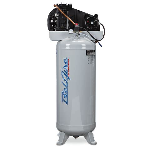 BelAire 6061V Stationary Single-Stage 60 Gallon Air Compressor, 3.5 HP, Vertical, 208/230V 1 ...