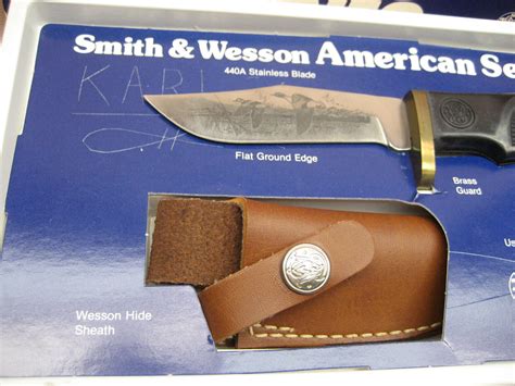 Smith & Wesson American Series Model 6083 Fixed Blade Knife w/Sheath & Box NOS | #4703591065
