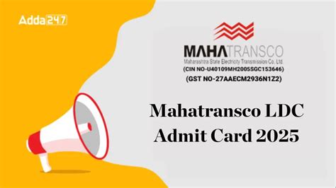 Mahatransco LDC Admit Card 2025 Out, Exam Scheduled on 01 August
