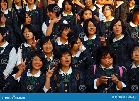 Japan Girls School Uniform Editorial Photography - Image: 51097257