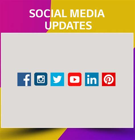 Social media updates