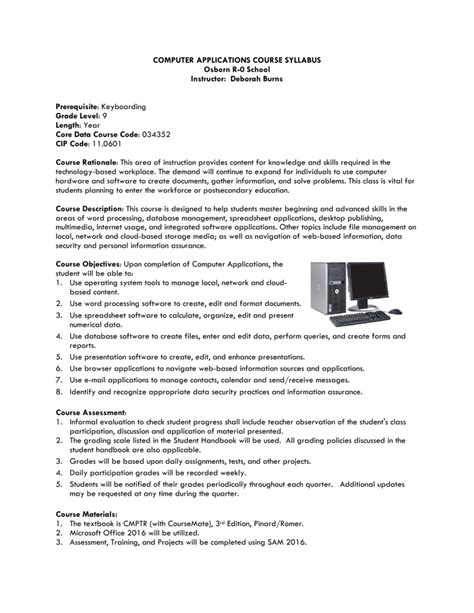 Image result for Computer Applications Class