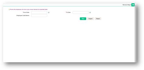 How to generate the Salary Revision Report : Help Center