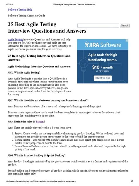 Image result for Agile Testing Interview Questions