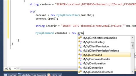 Visual C MySQL 的图像结果