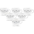La Opala Diva, Opal Glass Crockery | Coffee Cup Iris, Set of 6 | Grace ...