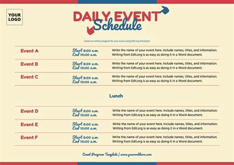 Image result for How to Create Program for Event