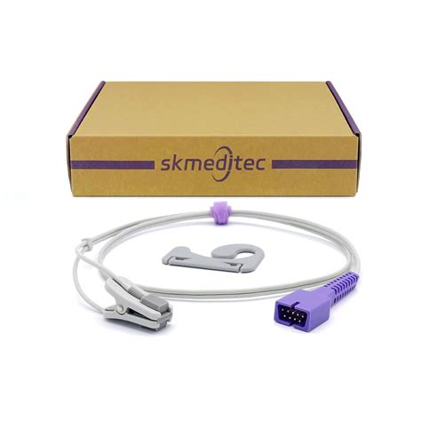 skmeditec 3.2ft SpO2 Cable Compatible with Nellcor SpO2 Sensor 9 Pins ...