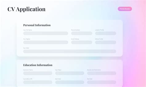 Resume Builder App Using React JS AWS 的图像结果