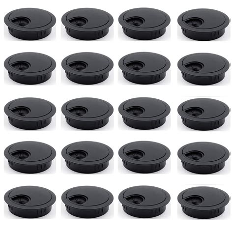UniArt Round Plastic Desk Grommets Wire Organizer - Perfect for Hide ...