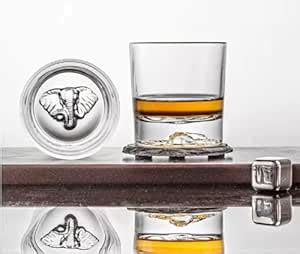 Melbify Elephant Whiskey Glass| Set of 2 | 300 ml |Premium | Unique ...