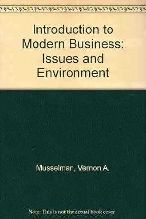 Buy Introduction to Modern Business: Issues and Environment Book Online ...