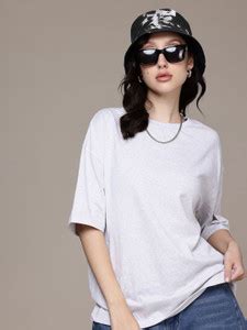 Moda Rapido Solid Women Round Neck White T-Shirt - Buy Moda Rapido ...