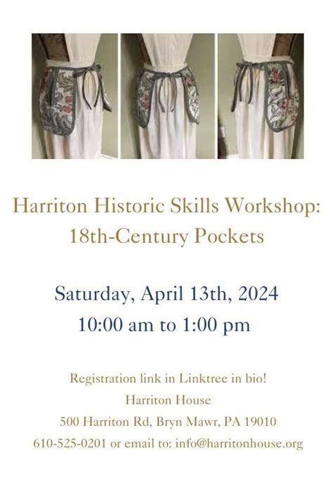 Harriton Historic Skills Series: Pocket Workshop, Harriton House, Bryn ...