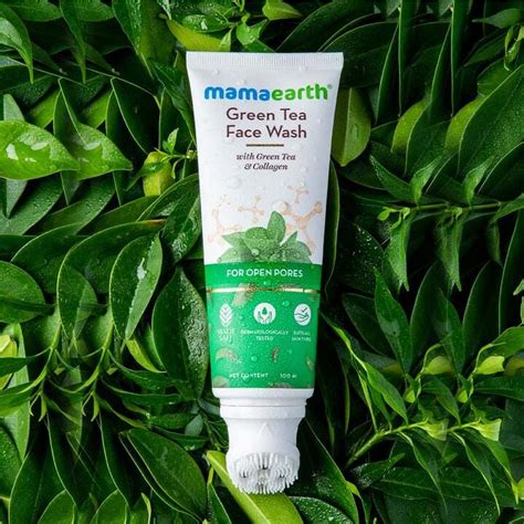 Buy MAMAEARTH GREEN TEA WITH GREEN TEA & COLLAGEN FOR OPEN PORES FACE ...