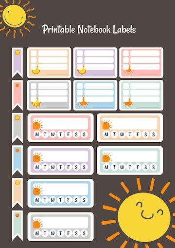 Printable Notebook Sticker Design 的图像结果