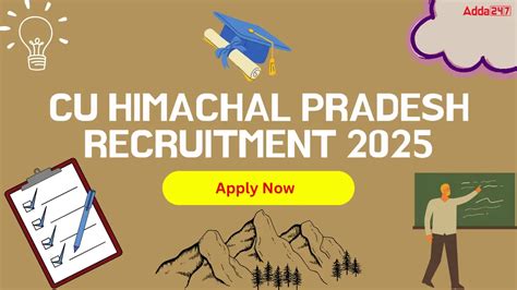 CU Himachal Pradesh Recruitment 2025 Notification Out, Apply Link, Salary