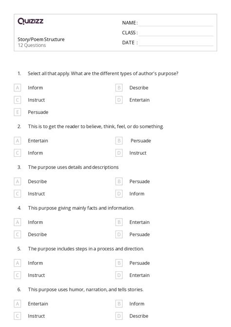 50+ Analyzing Story Structure worksheets for 4th Class on Quizizz ...