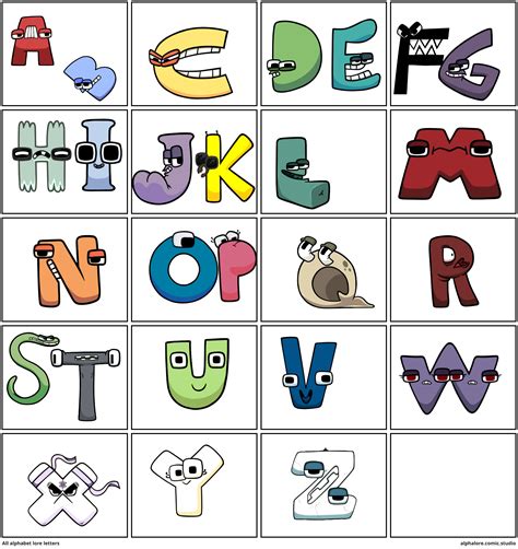All alphabet lore letters - Comic Studio