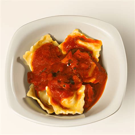 Bowl of Ravioli with Marinara Sauce · Creative Fabrica