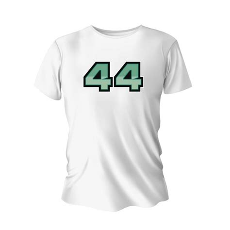 Buy T-shirt F1 Driver Number 44 White Lewis Hamilton Mercedes Amg ...