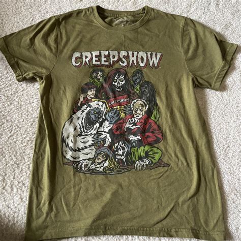 Olive green Creepshow graphic tee olive green,... | Depop
