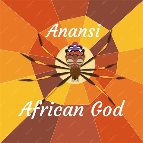 Premium Vector | Anansi illustration African God Spider God African Tale Black Culture
