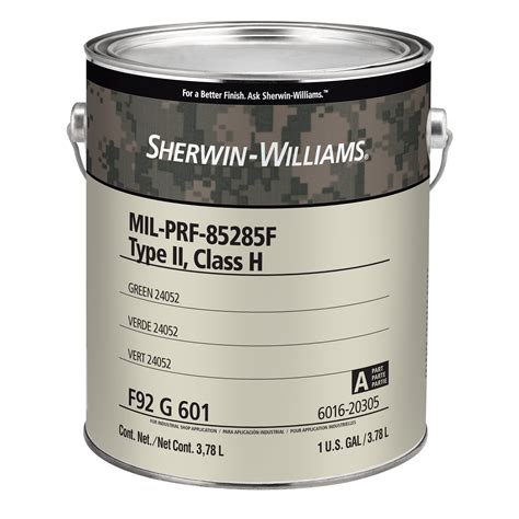 MIL-PRF-85285F, Type II, Class H | Sherwin-Williams