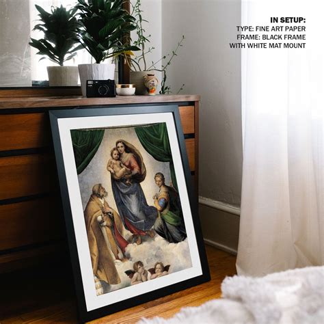The Sistine Madonna Painting & Wall Art Print by Raphael - Dessine Art
