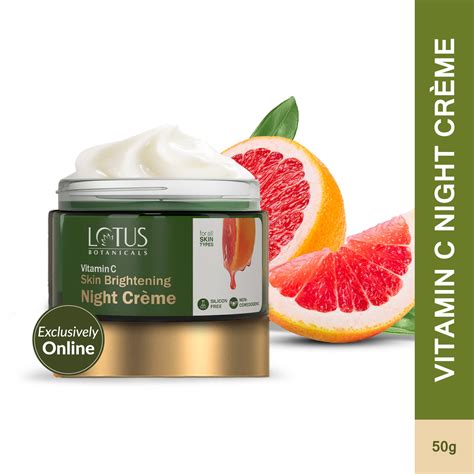 Buy Lotus Botanicals Skin Brightening Night Cream with Vitamin C ...