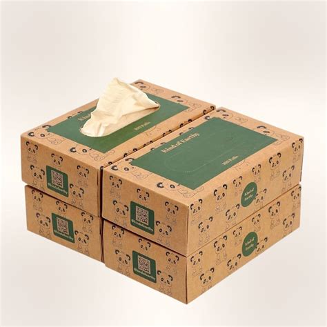 Bamboo Facial Tissue Panda Design Paper Box | 2-Ply | 100 Pulls | Face ...