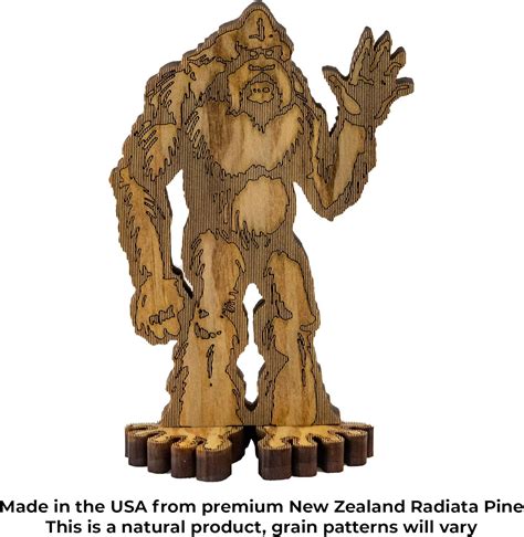Buy BMBM 7.25” Standing Waving Sasquatch Bigfoot Laser Cut Statue ...