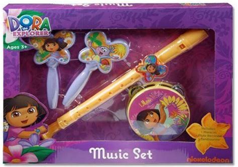 Nick Jr Dora The Explorer Nickelodeon Music Boxed Set W/Flute Maracas ...