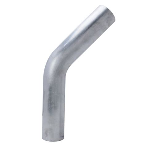 HPS 1.25" OD, 45 Degree Bend Aluminum Elbow Tubing, 6" Leg Length on ...