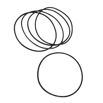 3NH® 5 x Flexible Rubber O Ring Seal Washer Replacement Black 150mm x ...