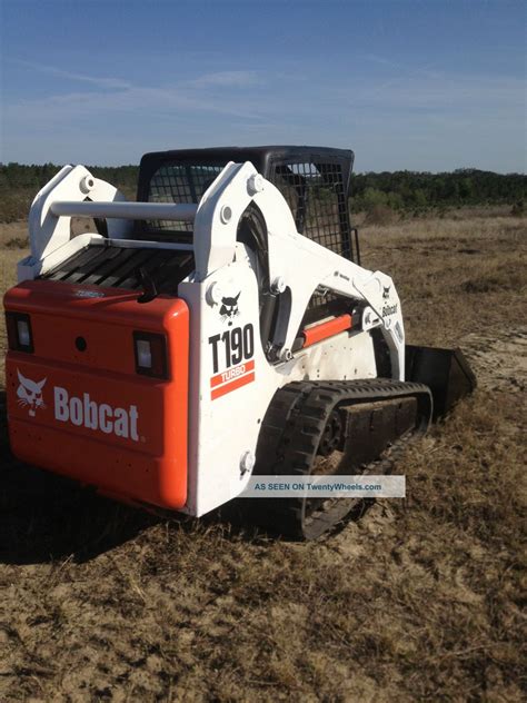 Bobcat T190 Skid Steer Track Loader Multi Terrian Loader Kubota Diesel