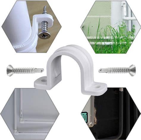 Soimuk 10 Set Pipe Clamps,Pvc Pipe Strap Clips,Two Hole India | Ubuy