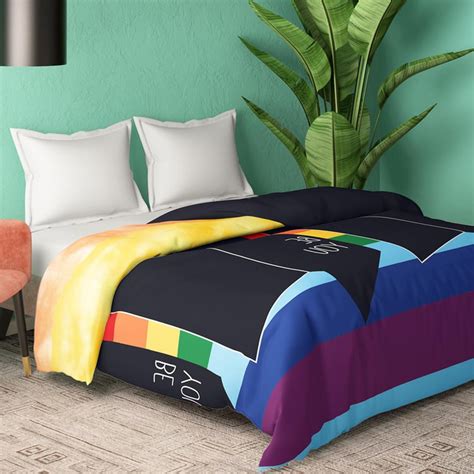 Buy PORTICO Freedom Blue Printed Cotton King Bed Comforter - 120GSM ...